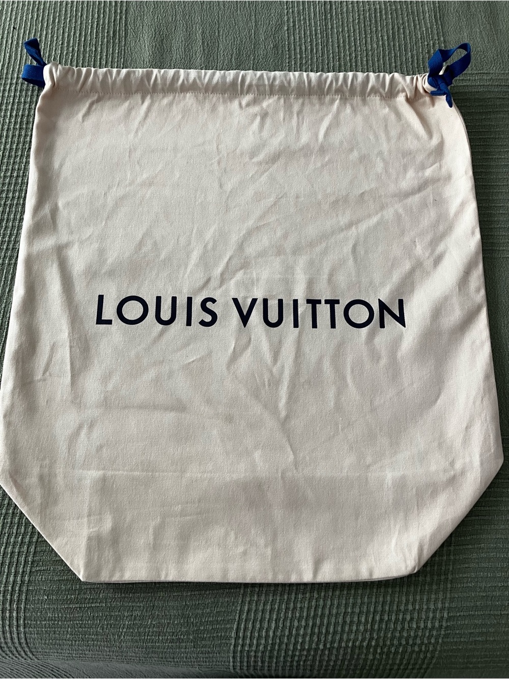 Authentic Louis Vuitton Large Dust Bag / Drawstring Storage Cover 18” x 20”